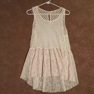 Hem & Thread Lacy Tank